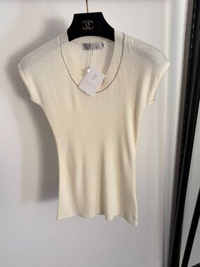 Brunello Cucinelli Beaded-Chain Crewneck Knit Sweater